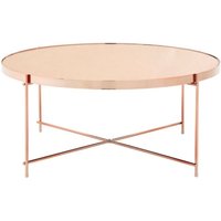 Click to view product details and reviews for Allure Glass Rose Gold Round Coffee Table. Click to view product details and reviews for Allure Glass Rose Gold Round Coffee Table.