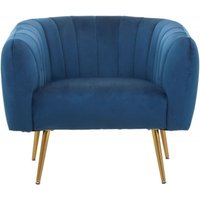Click to view product details and reviews for Larissa Blue Velvet Fabric Accent Chair With Gold Metal Legs. Click to view product details and reviews for Larissa Blue Velvet Fabric Accent Chair With Gold Metal Legs.
