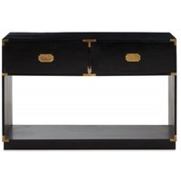 Click to view product details and reviews for Sarter Black Mango Wood 2 Drawer Console Table. Click to view product details and reviews for Sarter Black Mango Wood 2 Drawer Console Table.