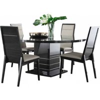 Click to view product details and reviews for Alf Italia Versilia Black Round Dining Set With 4 Chairs. Click to view product details and reviews for Alf Italia Versilia Black Round Dining Set With 4 Chairs.