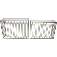 Click to view product details and reviews for Mindy Brownes Estela Antique Gold Console Table Set Of 2. Click to view product details and reviews for Mindy Brownes Estela Antique Gold Console Table Set Of 2.