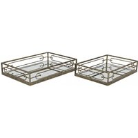Click to view product details and reviews for Mindy Brownes Estela Antique Gold Mirrored Trays Set Of 2. Click to view product details and reviews for Mindy Brownes Estela Antique Gold Mirrored Trays Set Of 2.