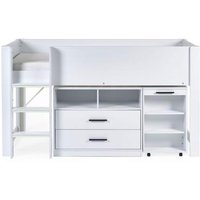 Click to view product details and reviews for Otis White Kids Midsleeper Bed. Click to view product details and reviews for Otis White Kids Midsleeper Bed.