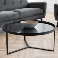 Click to view product details and reviews for Loft Smoked Glass Top 90cm Round Coffee Table. Click to view product details and reviews for Loft Smoked Glass Top 90cm Round Coffee Table.