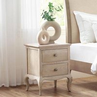 Click to view product details and reviews for Camille Oak French Style 2 Drawer Bedside Cabinet. Click to view product details and reviews for Camille Oak French Style 2 Drawer Bedside Cabinet.