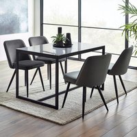 Click to view product details and reviews for Chicago Smoked Glass 4 Seater Dining Table. Click to view product details and reviews for Chicago Smoked Glass 4 Seater Dining Table.