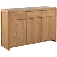 Click to view product details and reviews for Curve Oak 130cm Medium 3 Door Sideboard. Click to view product details and reviews for Curve Oak 130cm Medium 3 Door Sideboard.