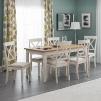 Click to view product details and reviews for Davenport Ivory 6 Seater Dining Table With 6 Chairs. Click to view product details and reviews for Davenport Ivory 6 Seater Dining Table With 6 Chairs.