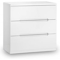 Click to view product details and reviews for Manhattan White Gloss 3 Drawer Small Chest.