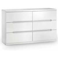 Click to view product details and reviews for Manhattan White Gloss 6 Drawer Wide Chest. Click to view product details and reviews for Manhattan White Gloss 6 Drawer Wide Chest.