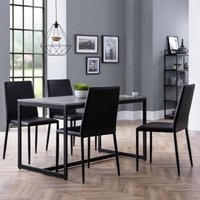 Click to view product details and reviews for Staten Concrete Effect 4 Seater Dining Set With Jazz Black 4 Chairs. Click to view product details and reviews for Staten Concrete Effect 4 Seater Dining Set With Jazz Black 4 Chairs.