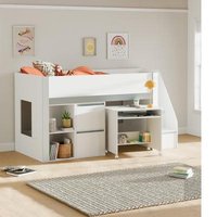 Click to view product details and reviews for Gaia White Midsleeper Bed. Click to view product details and reviews for Gaia White Midsleeper Bed.