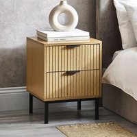 Click to view product details and reviews for Sia Ribbed Oak 2 Drawer Bedside Cabinet. Click to view product details and reviews for Sia Ribbed Oak 2 Drawer Bedside Cabinet.