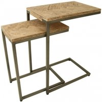 Click to view product details and reviews for Chevron Set Of 2 Mango Wood Supper Tables Brushed Gunmetal Base. Click to view product details and reviews for Chevron Set Of 2 Mango Wood Supper Tables Brushed Gunmetal Base.