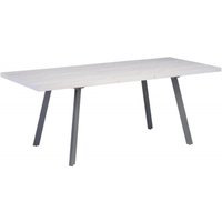 Bakersfield Rhine Light Grey Top 160cm-200cm Extending Dining Table