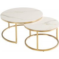 Click to view product details and reviews for Portafino Set Of 2 Round Coffee Table Kass Gold Marble Effect Top With Brushed Gold Base. Click to view product details and reviews for Portafino Set Of 2 Round Coffee Table Kass Gold Marble Effect Top With Brushed Gold Base.