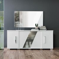Click to view product details and reviews for Lisa White Italian Extra Large Buffet 4 Door Sideboard. Click to view product details and reviews for Lisa White Italian Extra Large Buffet 4 Door Sideboard.