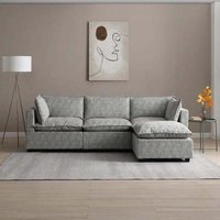 Click to view product details and reviews for Moda Light Grey Boucle Fabric Corner Sofa. Click to view product details and reviews for Moda Light Grey Boucle Fabric Corner Sofa.
