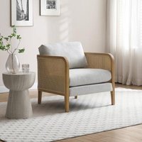 Click to view product details and reviews for Mabel Antheia Textured Linen Grey Fabric Armchair. Click to view product details and reviews for Mabel Antheia Textured Linen Grey Fabric Armchair.