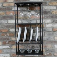 Click to view product details and reviews for Dutch Black Metal Kitchen Wall Shelving Unit. Click to view product details and reviews for Dutch Black Metal Kitchen Wall Shelving Unit.