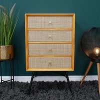 Click to view product details and reviews for Dutch Wood And Rattan 4 Drawer Chest. Click to view product details and reviews for Dutch Wood And Rattan 4 Drawer Chest.