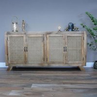 Click to view product details and reviews for Dutch Acacia Wood And Rattan 4 Door Large Sideboard. Click to view product details and reviews for Dutch Acacia Wood And Rattan 4 Door Large Sideboard.