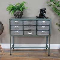 Click to view product details and reviews for Dutch Industrial Metal Multi Drawer Hall Table. Click to view product details and reviews for Dutch Industrial Metal Multi Drawer Hall Table.