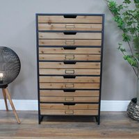 Click to view product details and reviews for Dutch Industrial Wood And Metal Multi Drawer Storage Unit. Click to view product details and reviews for Dutch Industrial Wood And Metal Multi Drawer Storage Unit.