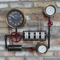 Click to view product details and reviews for Industrial Pipe Clock Set Of 2. Click to view product details and reviews for Industrial Pipe Clock Set Of 2.