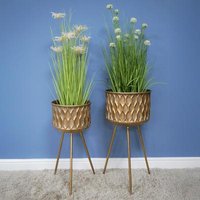 Click to view product details and reviews for Gold Artificial Flowers Planters Stand Set Of 2. Click to view product details and reviews for Gold Artificial Flowers Planters Stand Set Of 2.