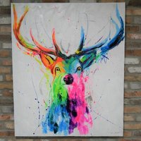 Click to view product details and reviews for Stag Hand Painting Canvas Wall Art 7462. Click to view product details and reviews for Stag Hand Painting Canvas Wall Art 7462.