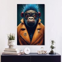 Click to view product details and reviews for Blue Hair Gorilla Tempered Glass Wall Art. Click to view product details and reviews for Blue Hair Gorilla Tempered Glass Wall Art.