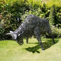 Click to view product details and reviews for Metal Garden Bull Statue. Click to view product details and reviews for Metal Garden Bull Statue.