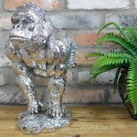 Click to view product details and reviews for Silver Gorilla Statue Set Of 2. Click to view product details and reviews for Silver Gorilla Statue Set Of 2.