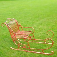 Click to view product details and reviews for Red And Gold Metal Giant Christmas Sleigh. Click to view product details and reviews for Red And Gold Metal Giant Christmas Sleigh.