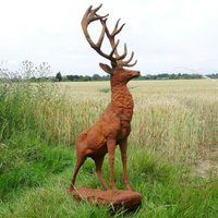 Click to view product details and reviews for Rusty Stag Outdoor Statue Set Of 2. Click to view product details and reviews for Rusty Stag Outdoor Statue Set Of 2.