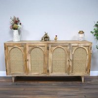 Click to view product details and reviews for Dutch Acacia Wood And Rattan 4 Door Large Sideboard 180cm. Click to view product details and reviews for Dutch Acacia Wood And Rattan 4 Door Large Sideboard 180cm.
