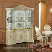 Click to view product details and reviews for Camel Leonardo Ivory Gloss And Gold Italian 4 Door Display Cabinet. Click to view product details and reviews for Camel Leonardo Ivory Gloss And Gold Italian 4 Door Display Cabinet.