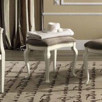 Click to view product details and reviews for Camel Nostalgia Bianco Antico Italian Leather Padded Dressing Stool. Click to view product details and reviews for Camel Nostalgia Bianco Antico Italian Leather Padded Dressing Stool.