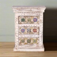 Click to view product details and reviews for Awendaw White Washed Mango Wood 3 Drawer Bedside Cabinet. Click to view product details and reviews for Awendaw White Washed Mango Wood 3 Drawer Bedside Cabinet.