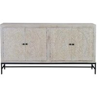 Click to view product details and reviews for Hothova Distressed White Carved Mango Wood 4 Door Large Sideboard 170cm. Click to view product details and reviews for Hothova Distressed White Carved Mango Wood 4 Door Large Sideboard 170cm.