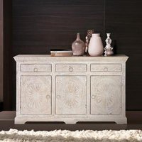 Click to view product details and reviews for Rrethi Distressed White Carved Mango Wood 3 Door Medium Sideboard 150cm. Click to view product details and reviews for Rrethi Distressed White Carved Mango Wood 3 Door Medium Sideboard 150cm.