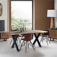 Click to view product details and reviews for Aquila Solid Acacia Wood 6 Seater Dining Table With Cross Legs Sizes Available. Click to view product details and reviews for Aquila Solid Acacia Wood 6 Seater Dining Table With Cross Legs Sizes Available.