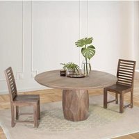 Click to view product details and reviews for Savona Mango Wood 6 Seater Round Pedestal Dining Table 150cm. Click to view product details and reviews for Savona Mango Wood 6 Seater Round Pedestal Dining Table 150cm.