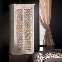Click to view product details and reviews for Awendaw White Washed Mango Wood 2 Door Wardrobe. Click to view product details and reviews for Awendaw White Washed Mango Wood 2 Door Wardrobe.