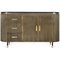 Click to view product details and reviews for Stephen Ribbed Brass 2 Door Curved Medium Sideboard Black Marble Top. Click to view product details and reviews for Stephen Ribbed Brass 2 Door Curved Medium Sideboard Black Marble Top.