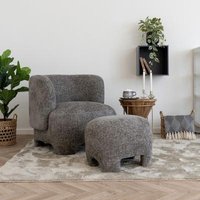 Click to view product details and reviews for Nazare Grey Fabric Lounge Chair With Footstool. Click to view product details and reviews for Nazare Grey Fabric Lounge Chair With Footstool.