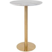 Click to view product details and reviews for Bolzano White Marble Effect Round Bar Table With Gold Base. Click to view product details and reviews for Bolzano White Marble Effect Round Bar Table With Gold Base.