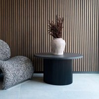 Click to view product details and reviews for Boavista Dark Wood Fluted Round Coffee Table. Click to view product details and reviews for Boavista Dark Wood Fluted Round Coffee Table.