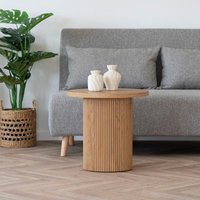 Click to view product details and reviews for Boavista Natural Wood Fluted Round Side Table. Click to view product details and reviews for Boavista Natural Wood Fluted Round Side Table.